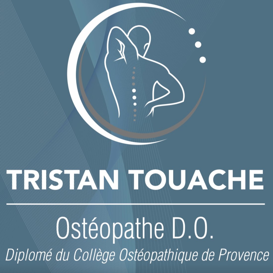 Logo de Tristan Touache, ostéopathe D.O., diplômé du Collège Ostéopathique de Provence